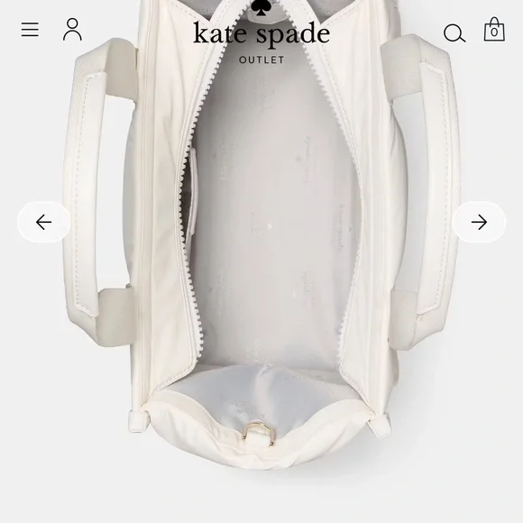 Kate Spade  KIP Cream Puffy Tote Small Brand New With Tags- Ships FREE - Picture 4 of 12